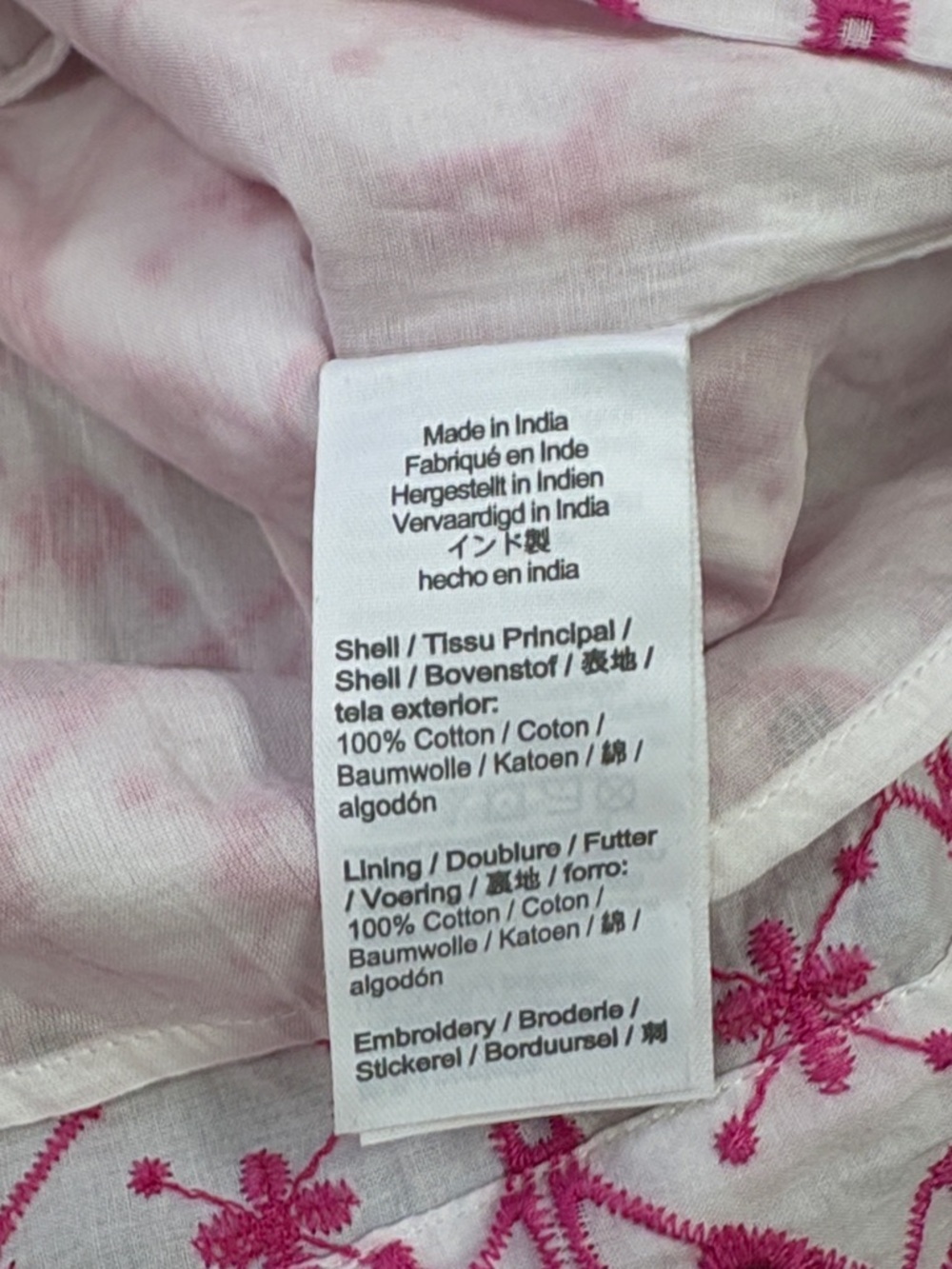J.Crew One-Shoulder Bow Eyelet Embroidered Dress White Pink Size 2 - Picture 9 of 16